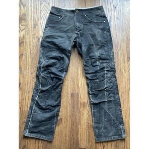 Kuhl Rydr Pants Mens Size 30x30 Midnight Brown Canvas Vintage Patina Dye